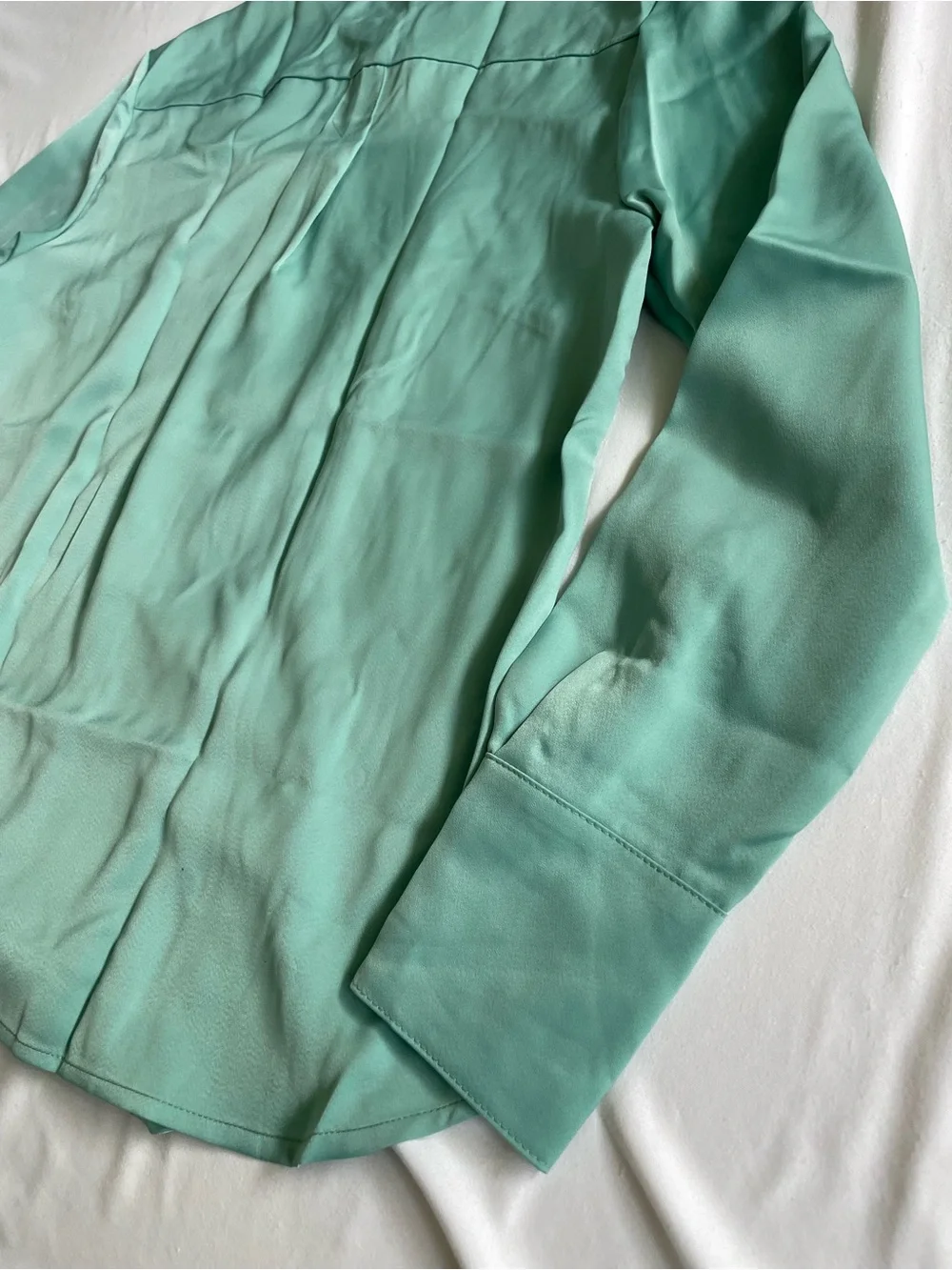 Banana Republic Mint Green Long-Sleeve Button-Up Shirt